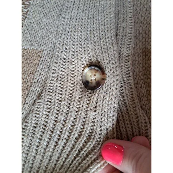 Billy Reid Parsons Cardigan XL Camel Sweater Shawl Collar Cashmere Wool Silk Men - Picture 5 of 10